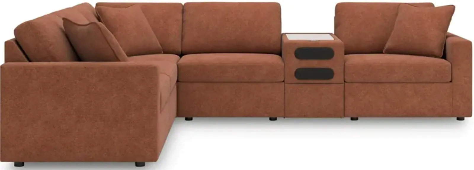 Modmax 6-Piece Modular Sectional With Audio Console