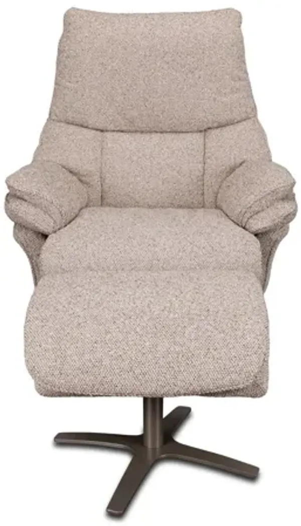 Euro Power Rocker Recliner With Ottoman