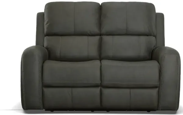Lorain Zero Gravity Leather Match Power Reclining Loveseat By Flexsteel