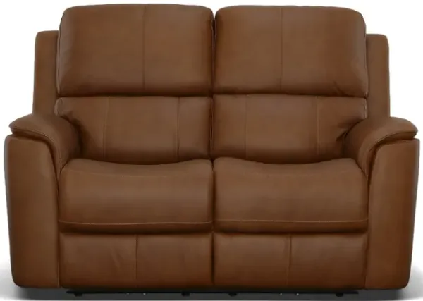 Keanu Zero Gravity Leather Power Reclining Loveseat By Flexsteel