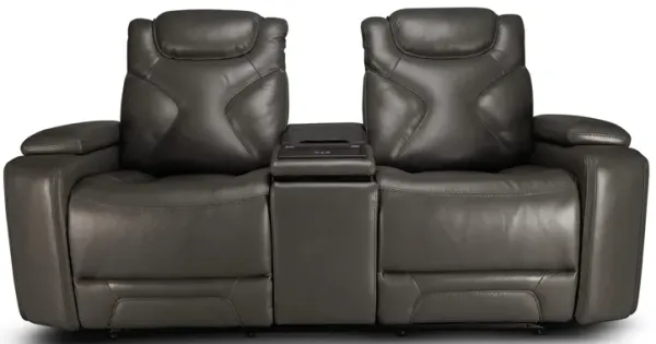 Jetset Leather Power Reclining Loveseat