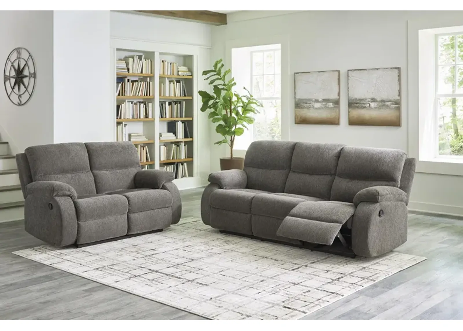 Scranto Reclining Sofa And Loveseat Package