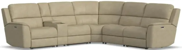 Keanu 6-Pc Zero Gravity Leather Power Reclining Sectional By Flexsteel