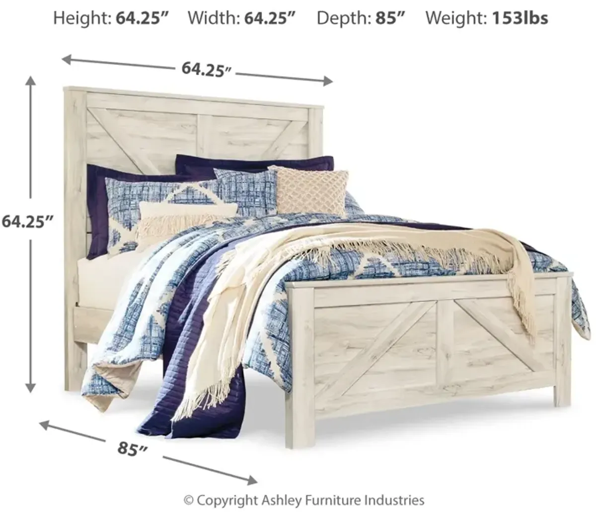 Bellaby Queen Crossbuck Panel Bed