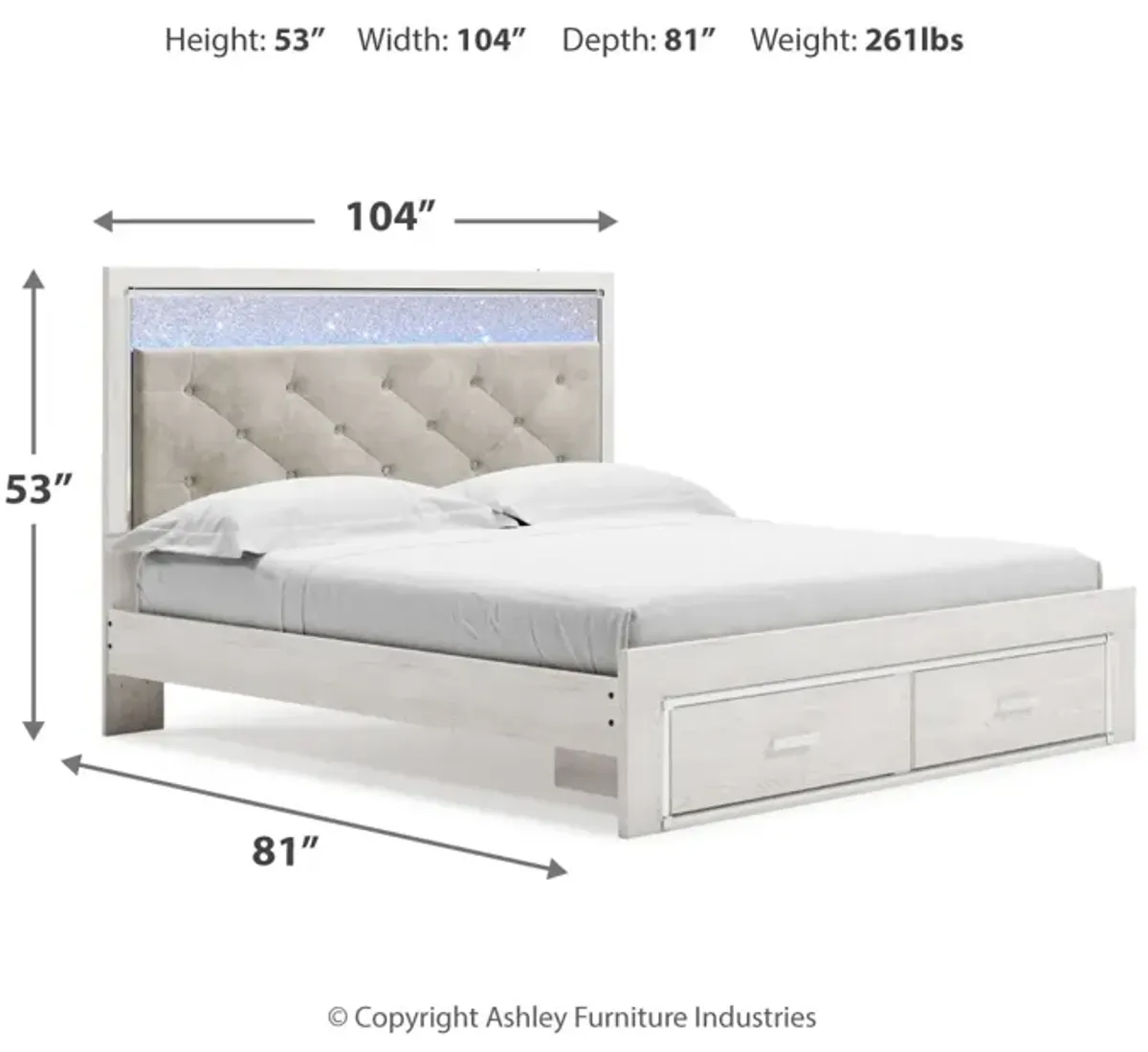 Altyra King Upholstered Storage Bed