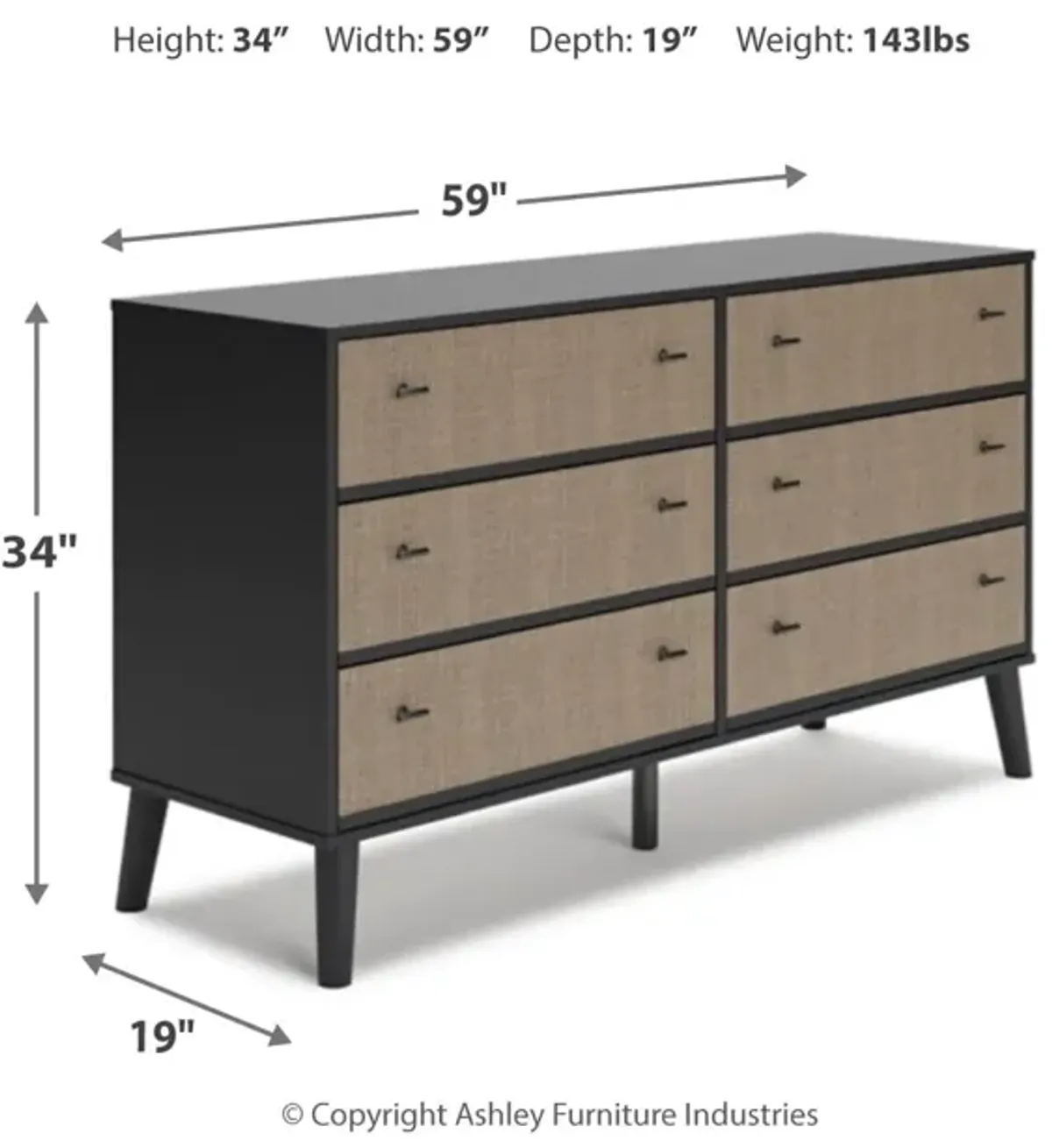 Charlang 6-Drawer Dresser