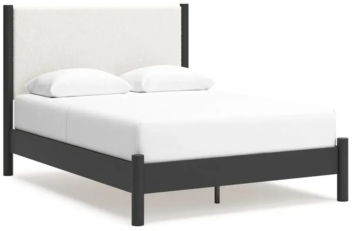 Queen Upholstered Panel Bed