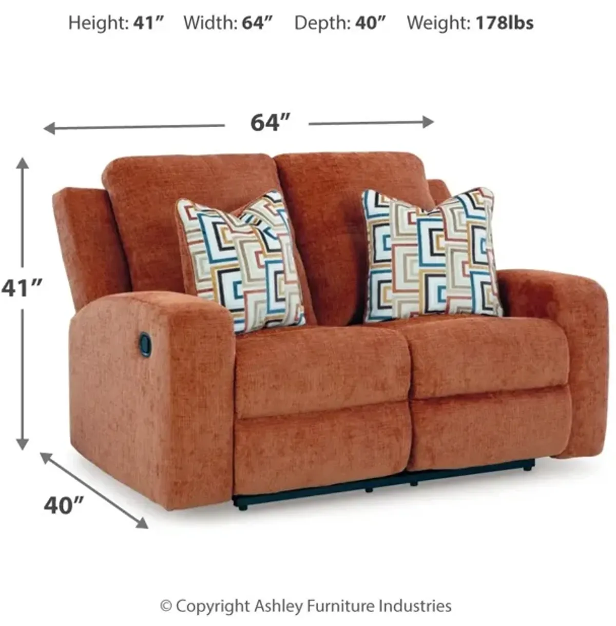 Danum Reclining Loveseat