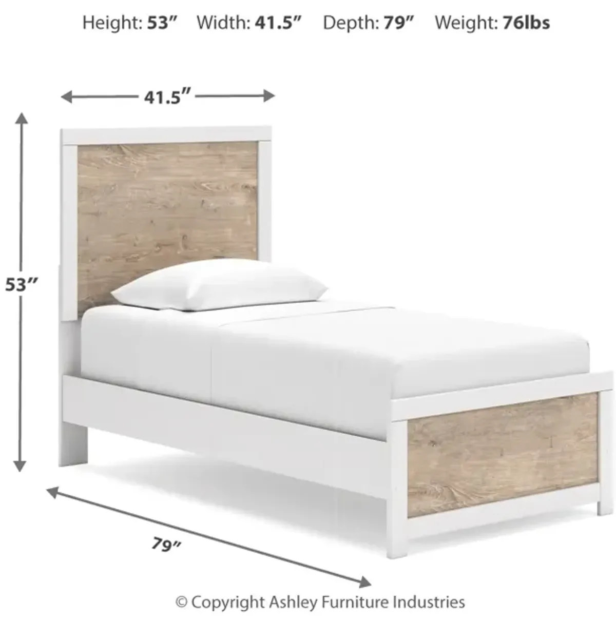 Charbitt Twin Panel Bed