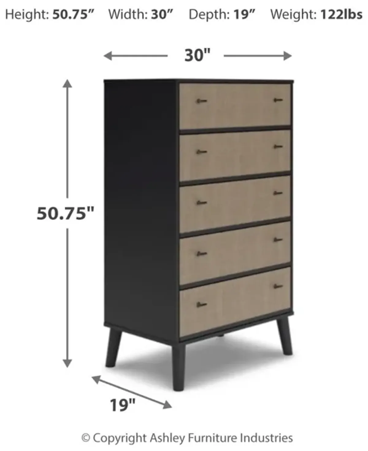 Charlang 5-Drawer Chest