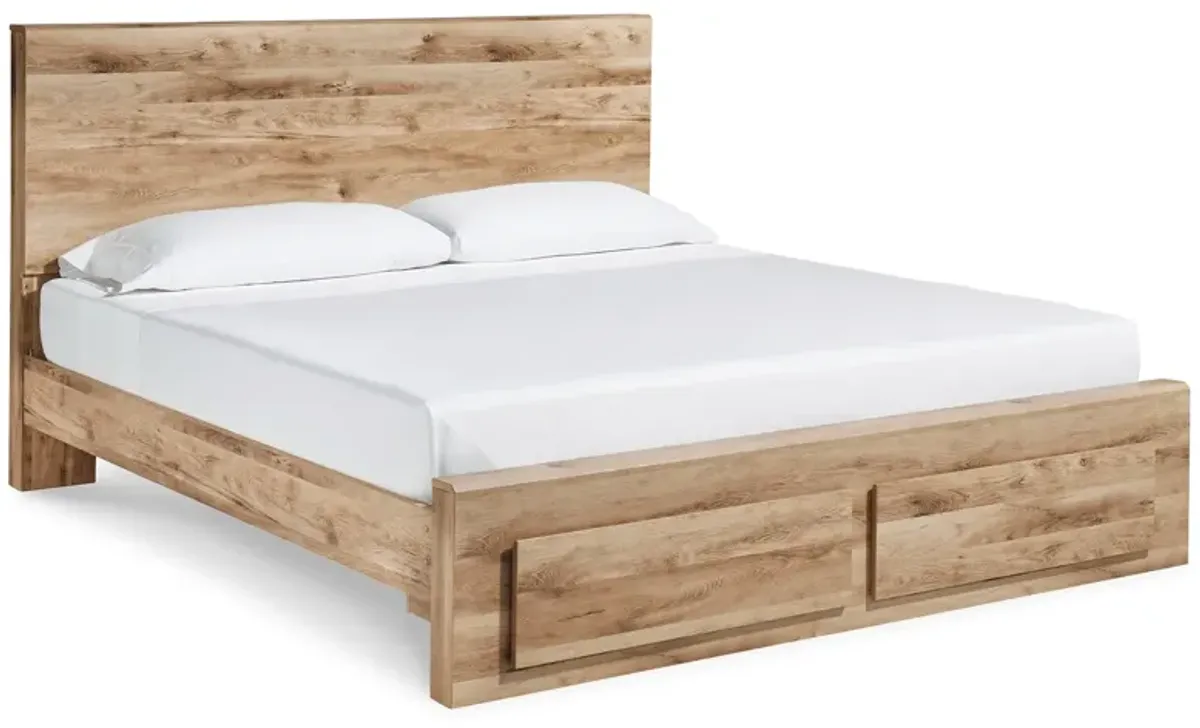 Hyanna King Panel Bed With Footboard Storage Drawers