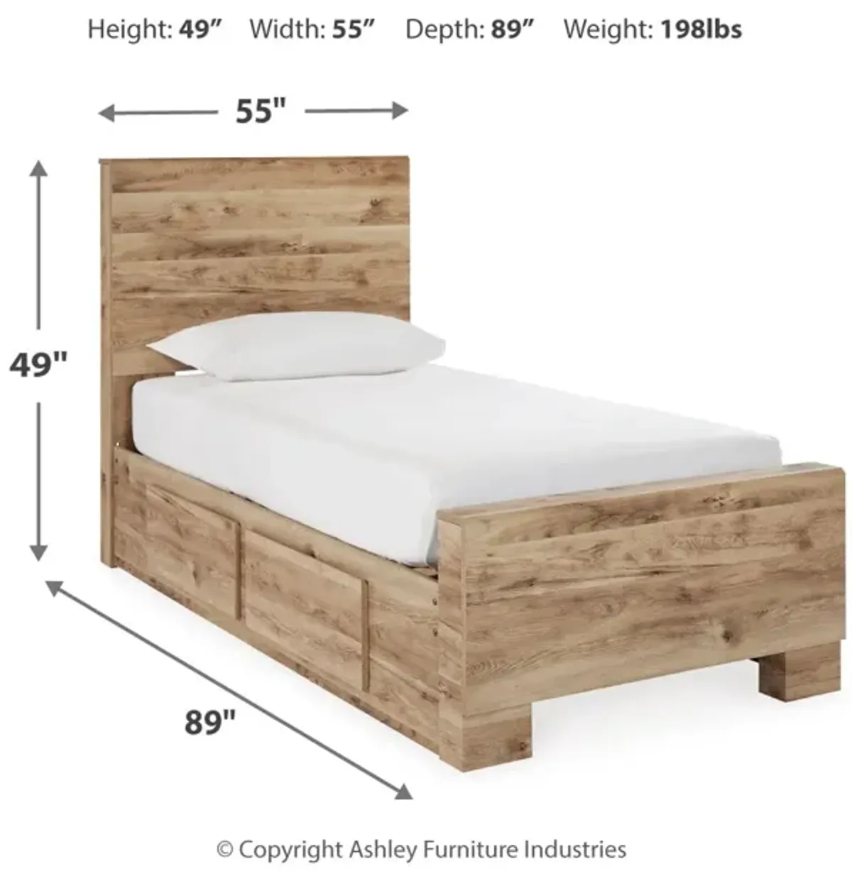 Hyanna Twin Panel Bed With Side Storage (1)