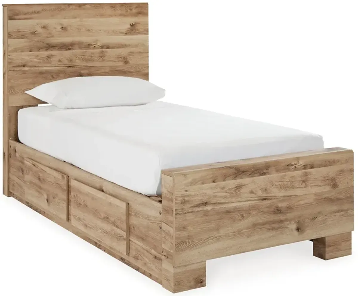 Hyanna Twin Panel Bed With 1 Side Drawer