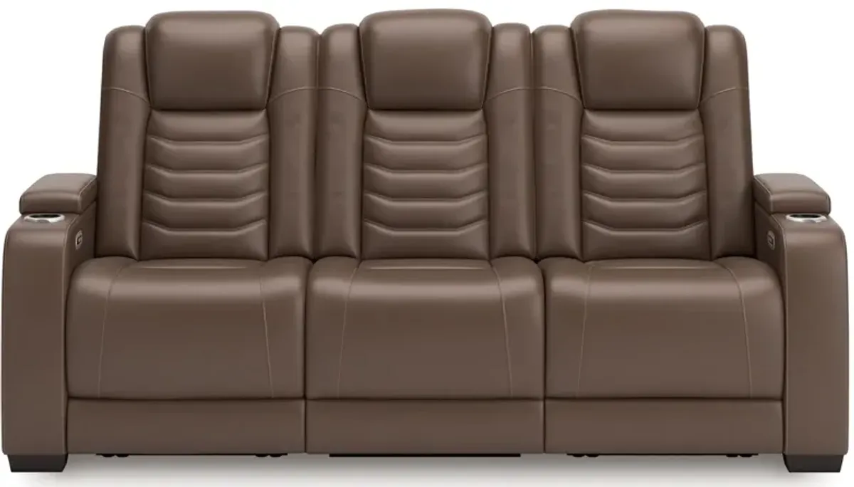 High Impact Leather Power Sofa