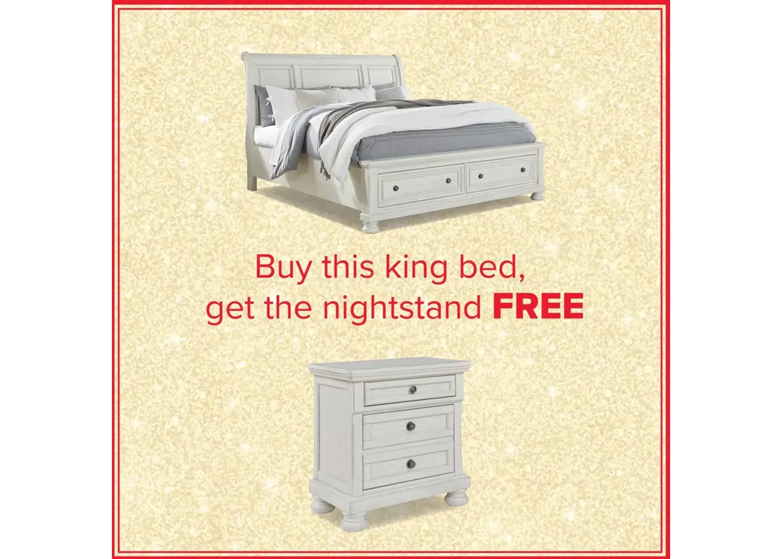 Robbinsdale King Storage Bed And Free Nightstand