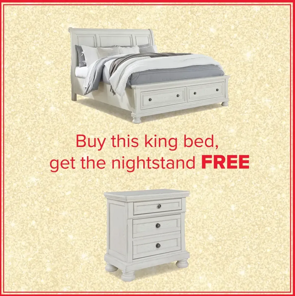 Robbinsdale King Storage Bed And Free Nightstand