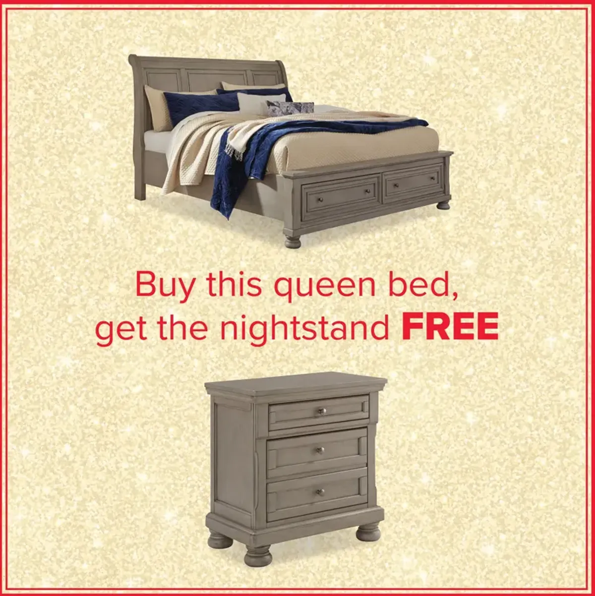 Lettner Queen Storage Bed And Free Nightstand