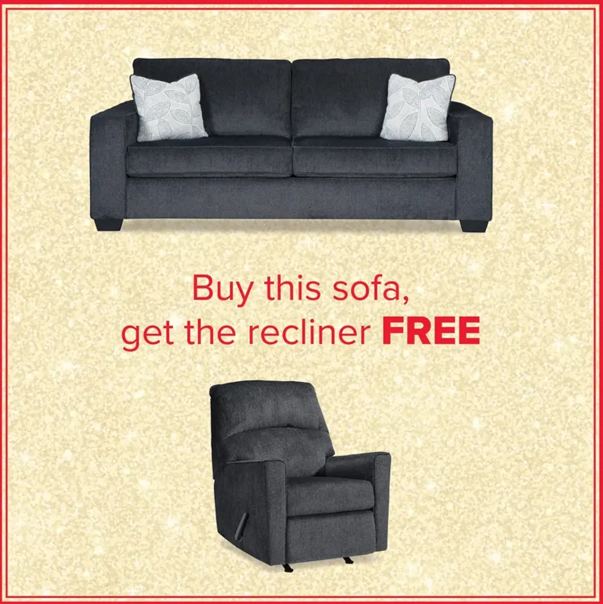 Altari Sofa And Free Recliner