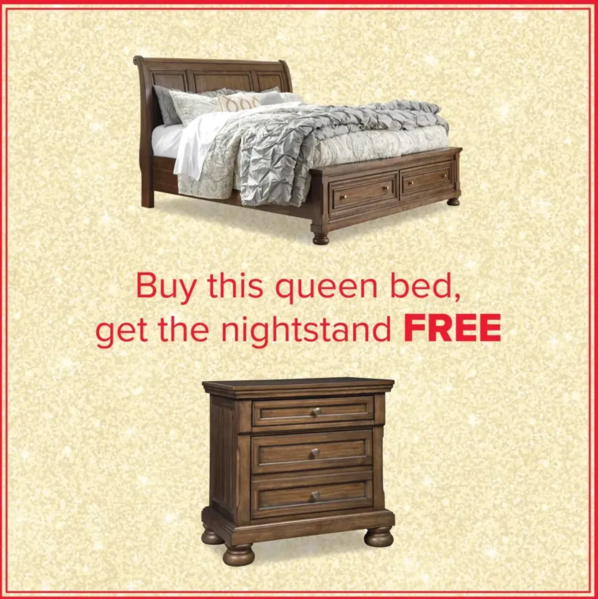 Flynnter Queen Storage Bed And Free Nightstand