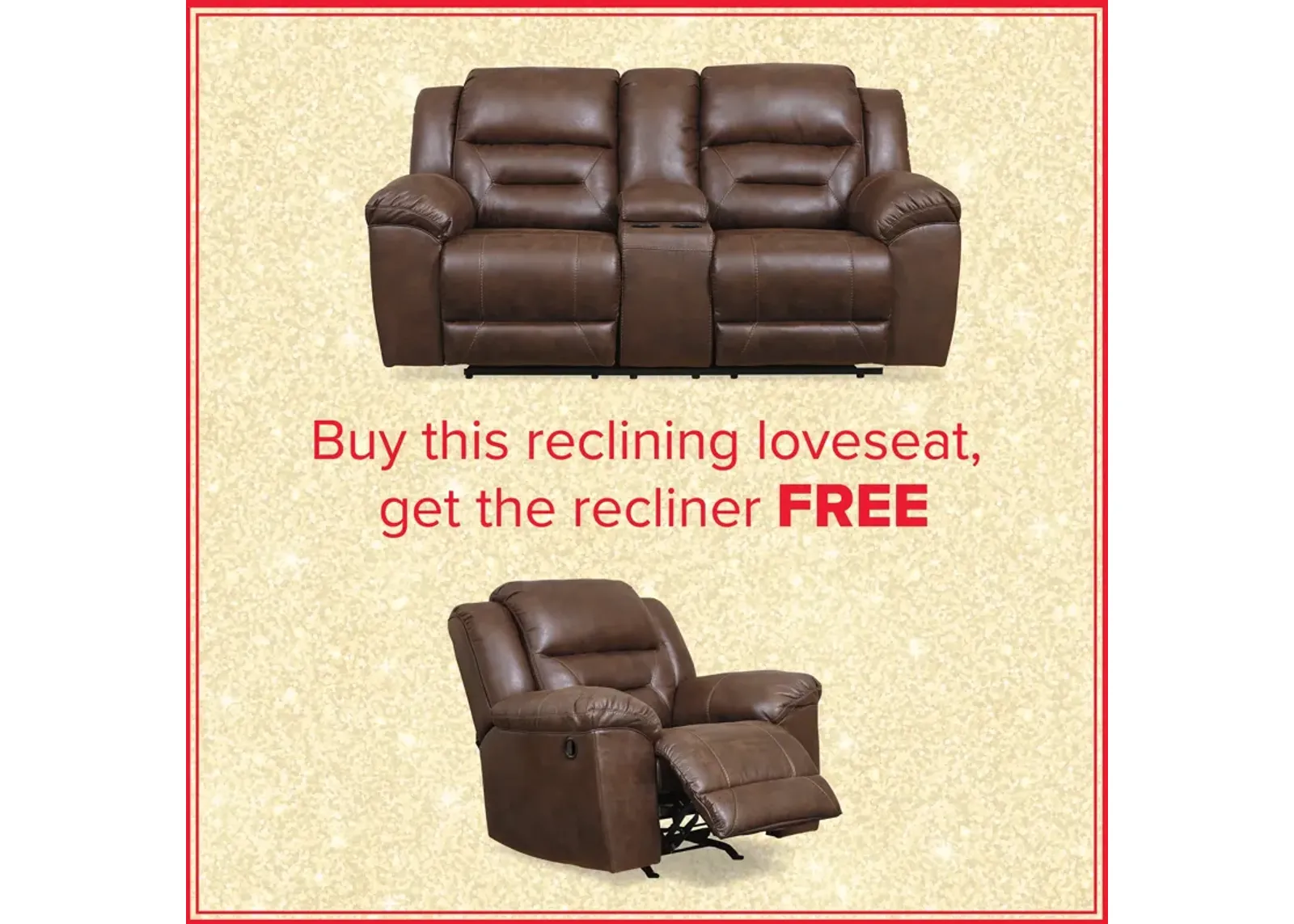 Stoneland Reclining Loveseat And Free Recliner