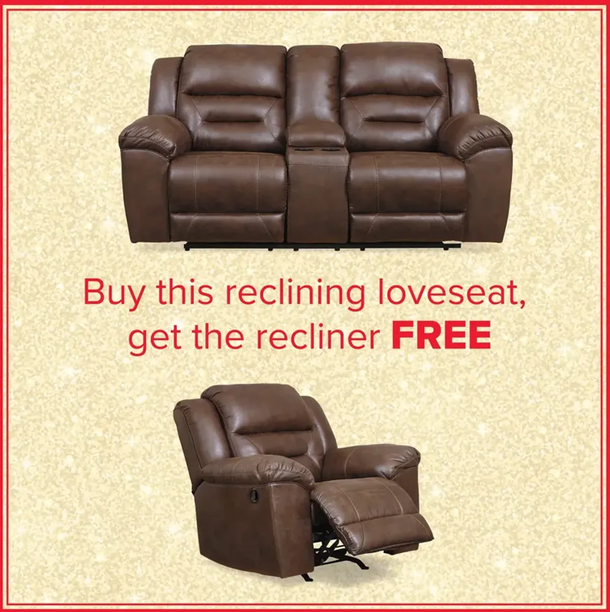 Stoneland Reclining Loveseat And Free Recliner