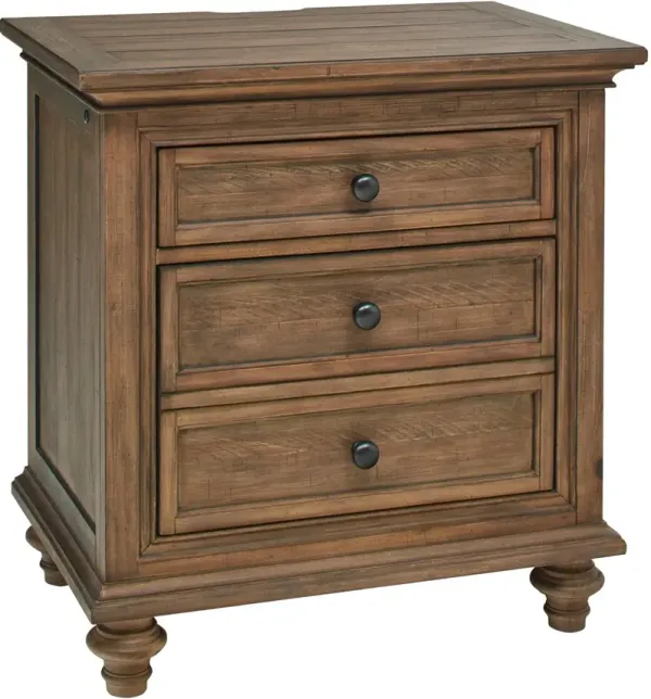 Hallie 3-Drawer Nightstand