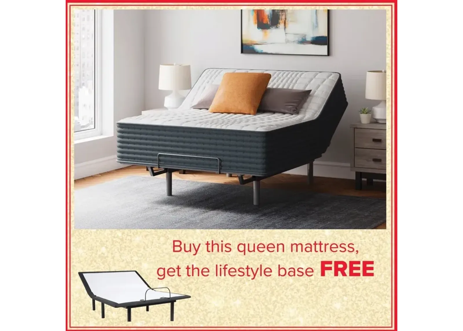 Gruve 2.0 14" Hybrid Queen Mattress With Free Adjustable Base