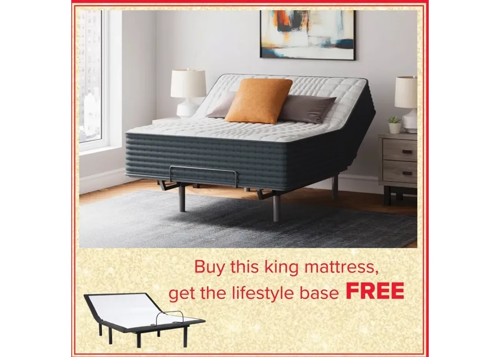 Gruve 2.0 14" Hybrid Mattress With Free Adjustable Base