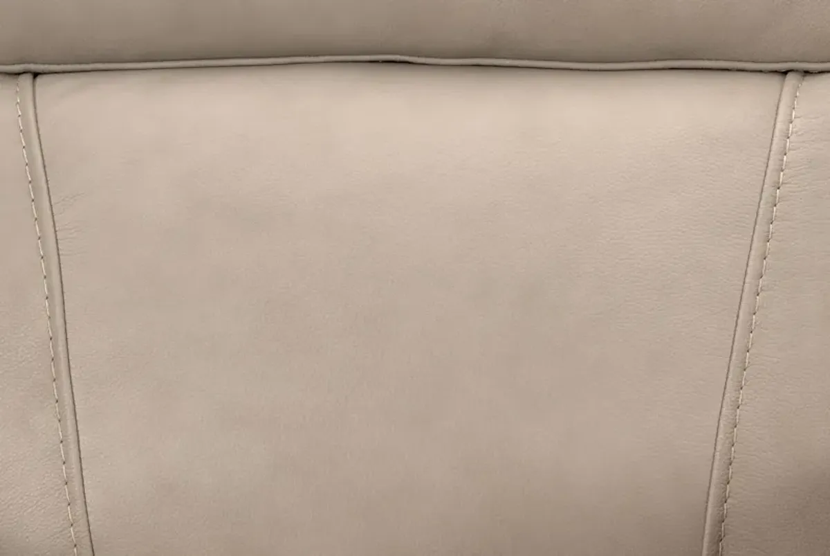 Cocoa Leather Power Reclining Loveseat