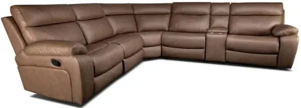 Hazelnut 6-Pc Reclining Sectional