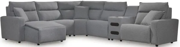 Modmax Ii Motion 6-Pc Power Reclining Sectional With Chaise And Audio Console