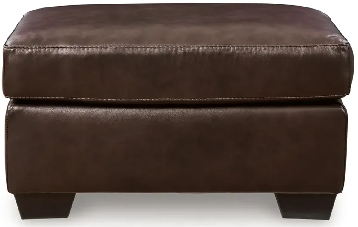 Santorine Leather Ottoman
