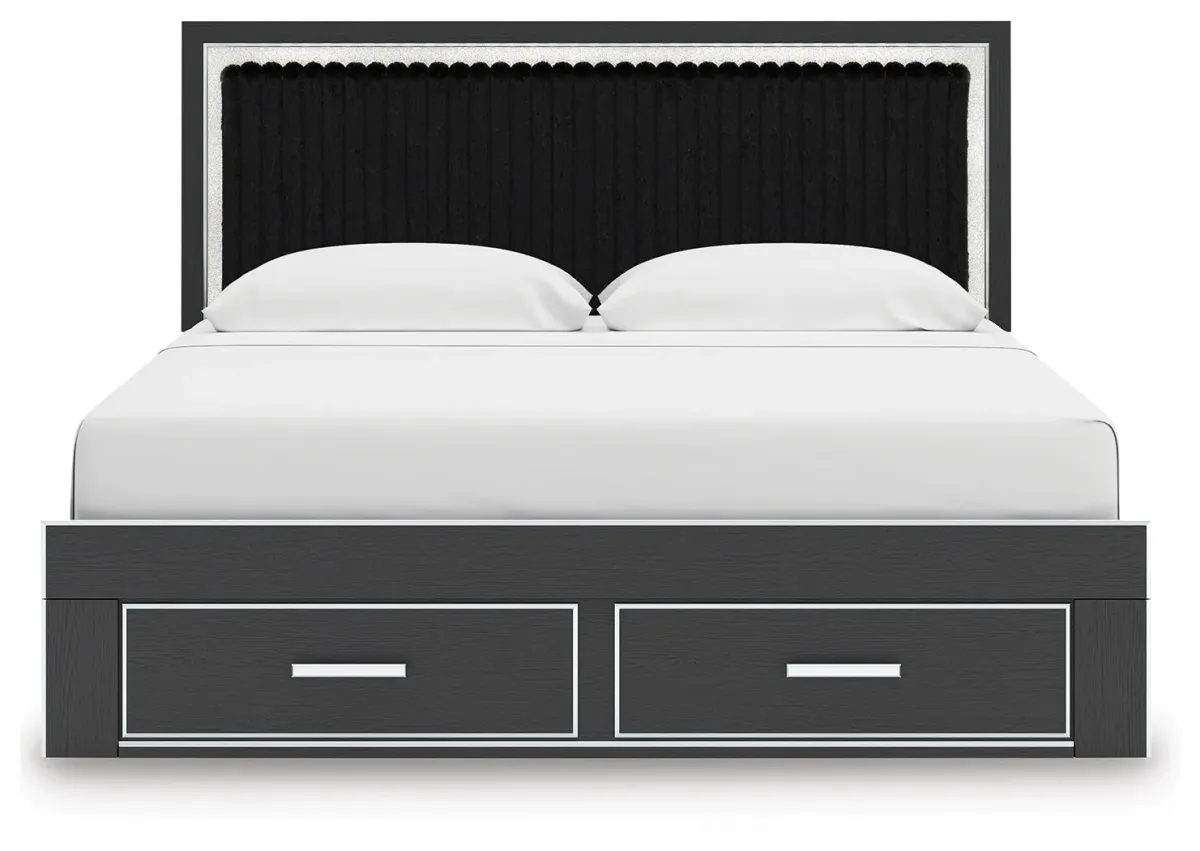 Birmonton Upholstered Panel Storage Bed