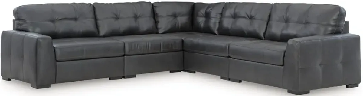 Brindley Pier 5-Pc Leather Sectional