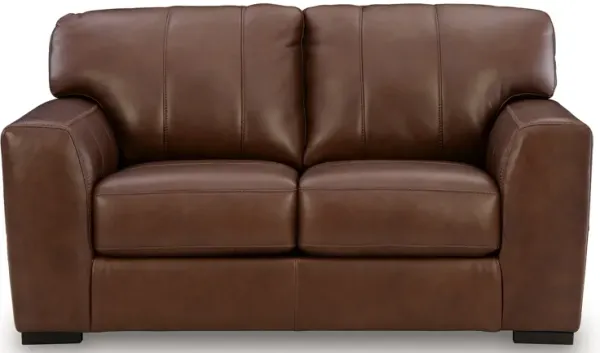 Mossano Leather Loveseat