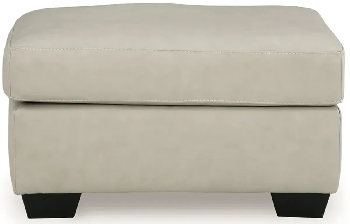 Santorine Leather Ottoman
