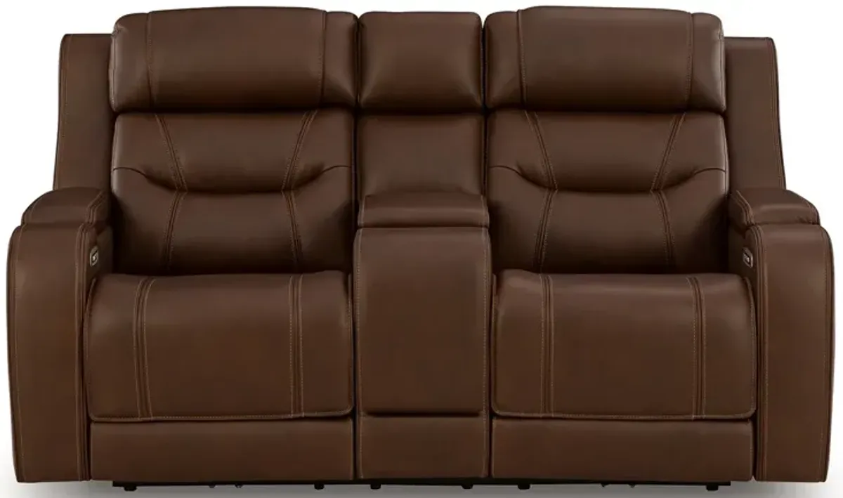 Dreamer Power Reclining Loveseat With Audio
