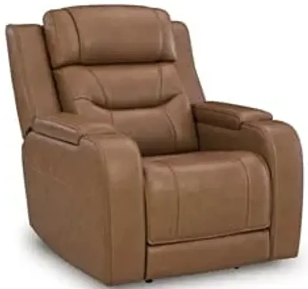 Dreamer Caramel Power Recliner With Audio