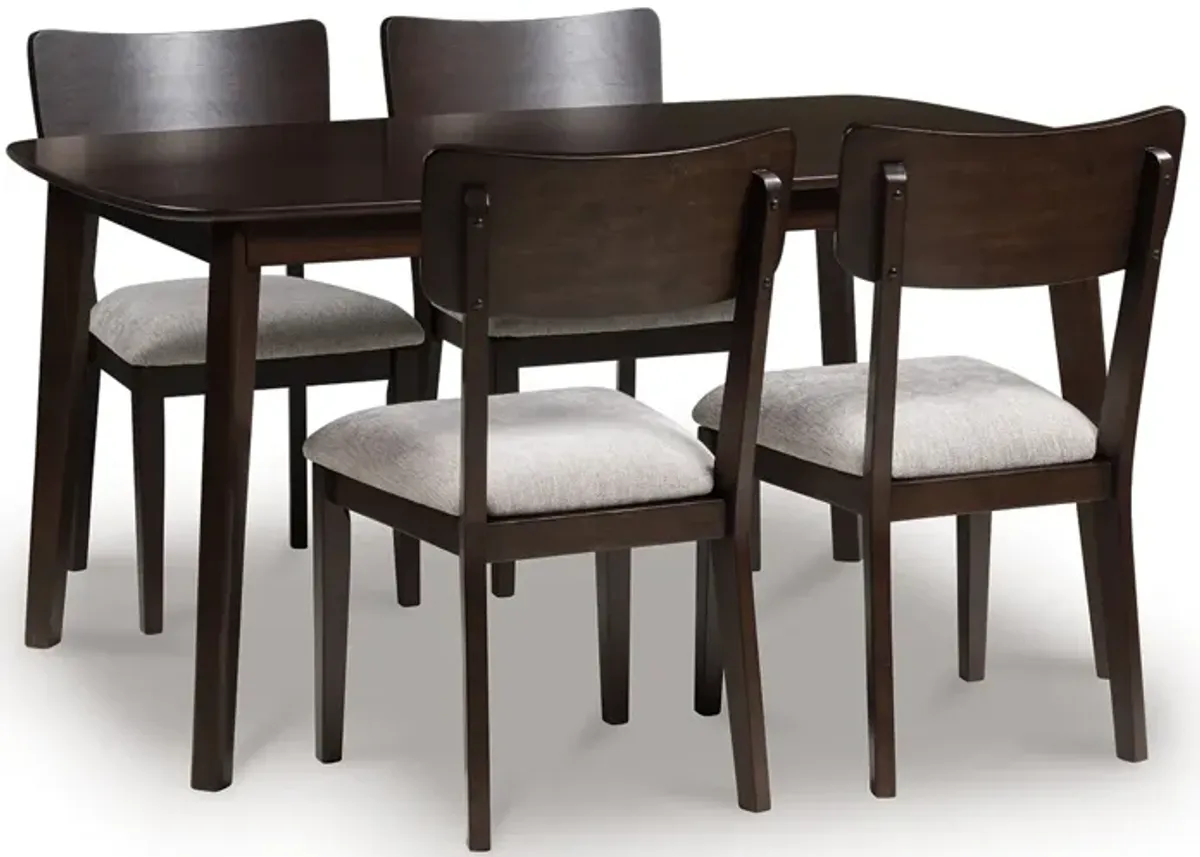 Dantenton Dining Table And 4 Chairs (Set Of 5)