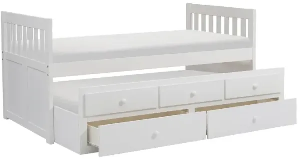 Rowen Twin Over Twin Captain Trundle Bed