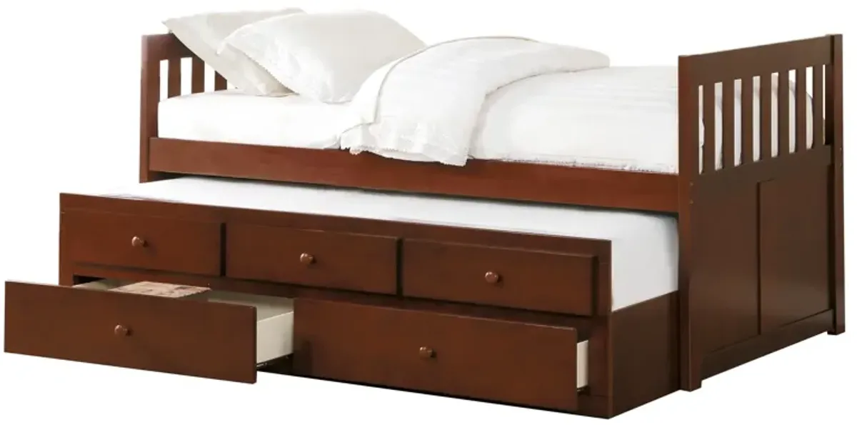 Rowen Twin Over Twin Captain Trundle Bed