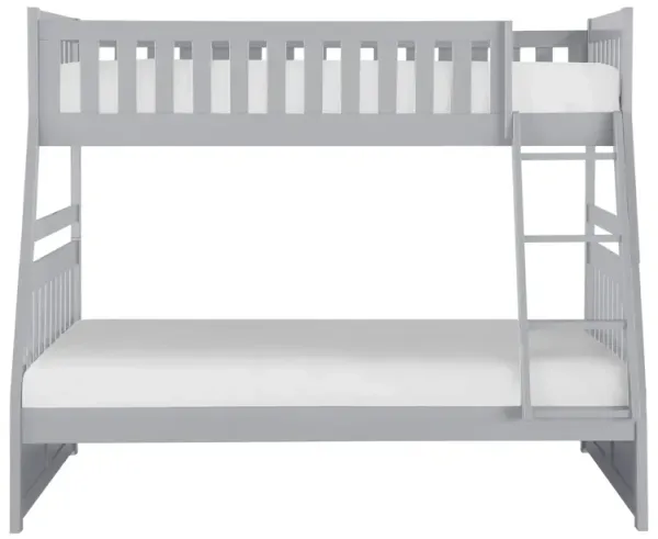 Rowen Twin Over Full Bunk Bed Gray
