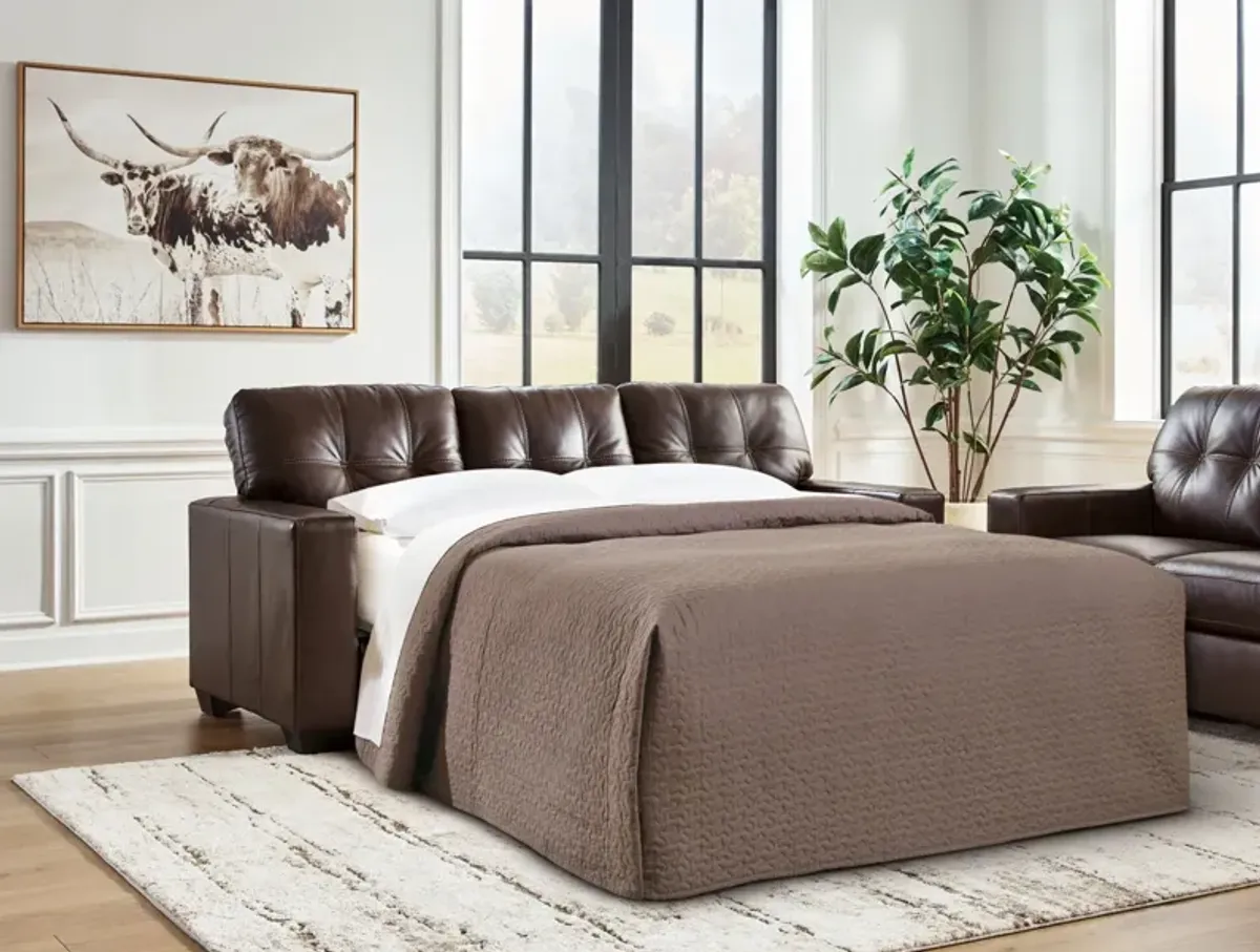 Santorine Queen Leather Sofa Sleeper