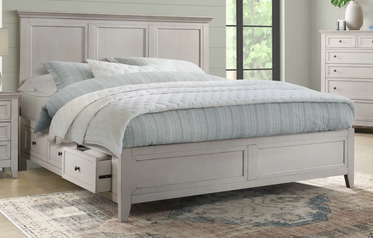 San Simeon King Panel Storage Bed