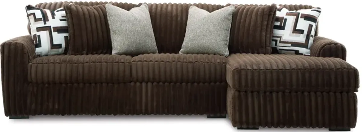 Midnight-Madness Raf 2-Pc Sectional Sofa With Chaise