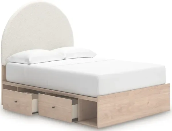 Shapella Full Upholstered Panel Bed With 4 Storage Drawer