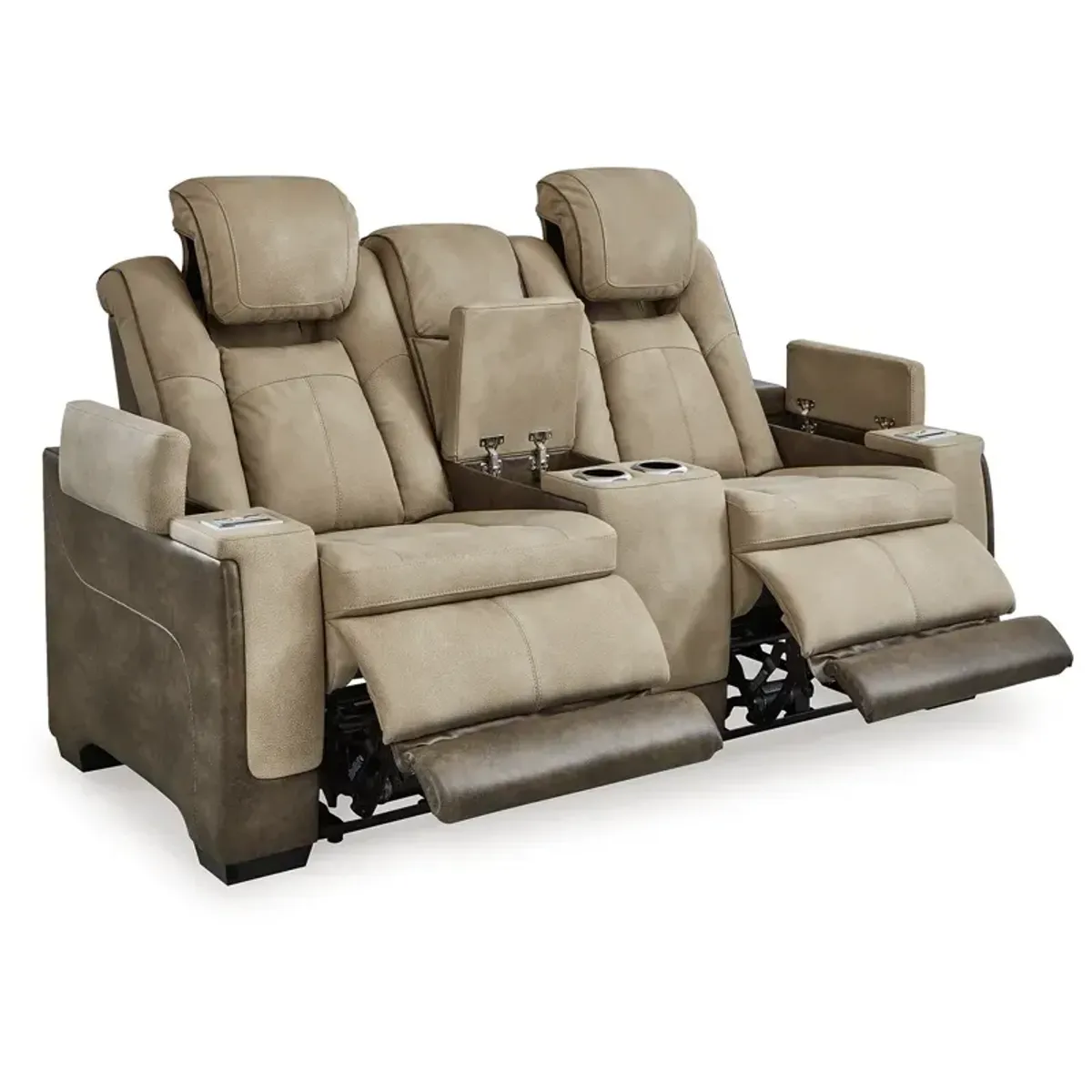 Next-Gen DuraPella Power Reclining Loveseat with Console