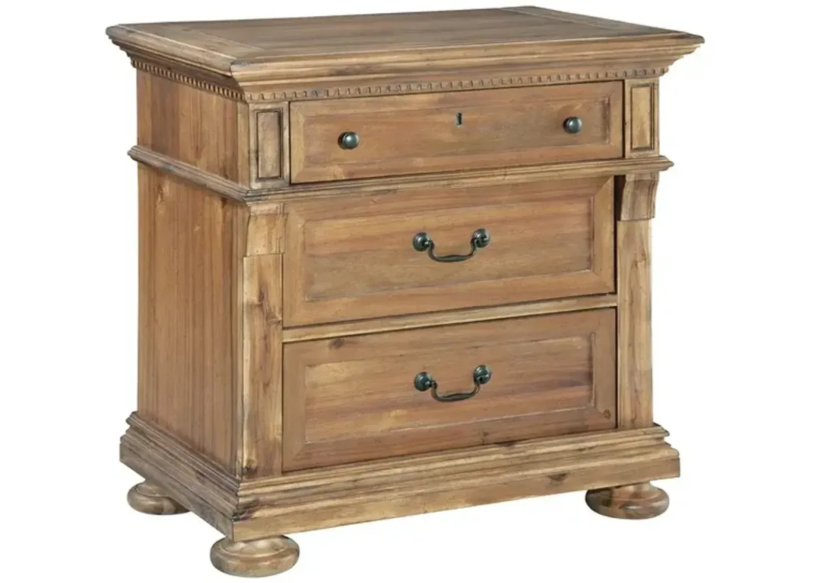 Wellington Hall Three Drawer Nightstand