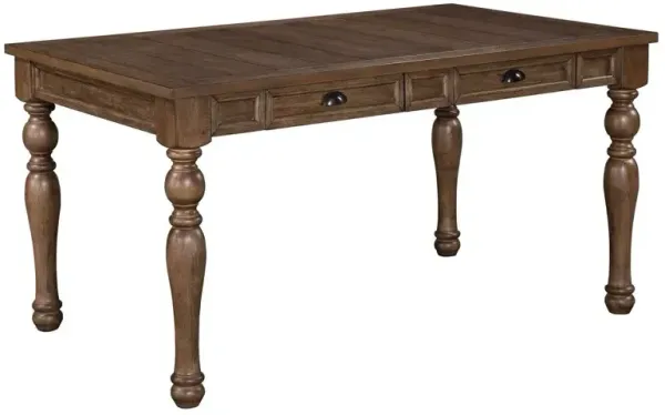 Joanna 4-Drawer Dining Table, Brown