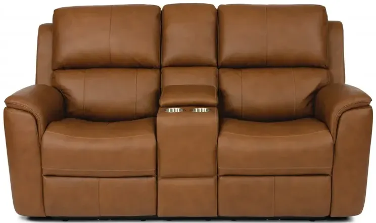 Henry Power Reclining Loveseat w/Console, Power Headrest & Lumbar